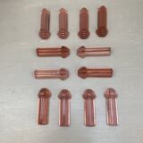 pink / rosaline art deco knife holders