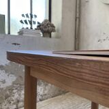 70s oval pine table from Les Arcs