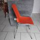 Chaise vintage grosfillex design rouge orangé