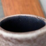 Large vase in German pottery from the mid-century with a crane ornament from Cortendorf.