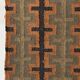 2x6 Ft - Tapis Kilim en jute et laine fait main d'occasion, tapis traditionnel indien.
