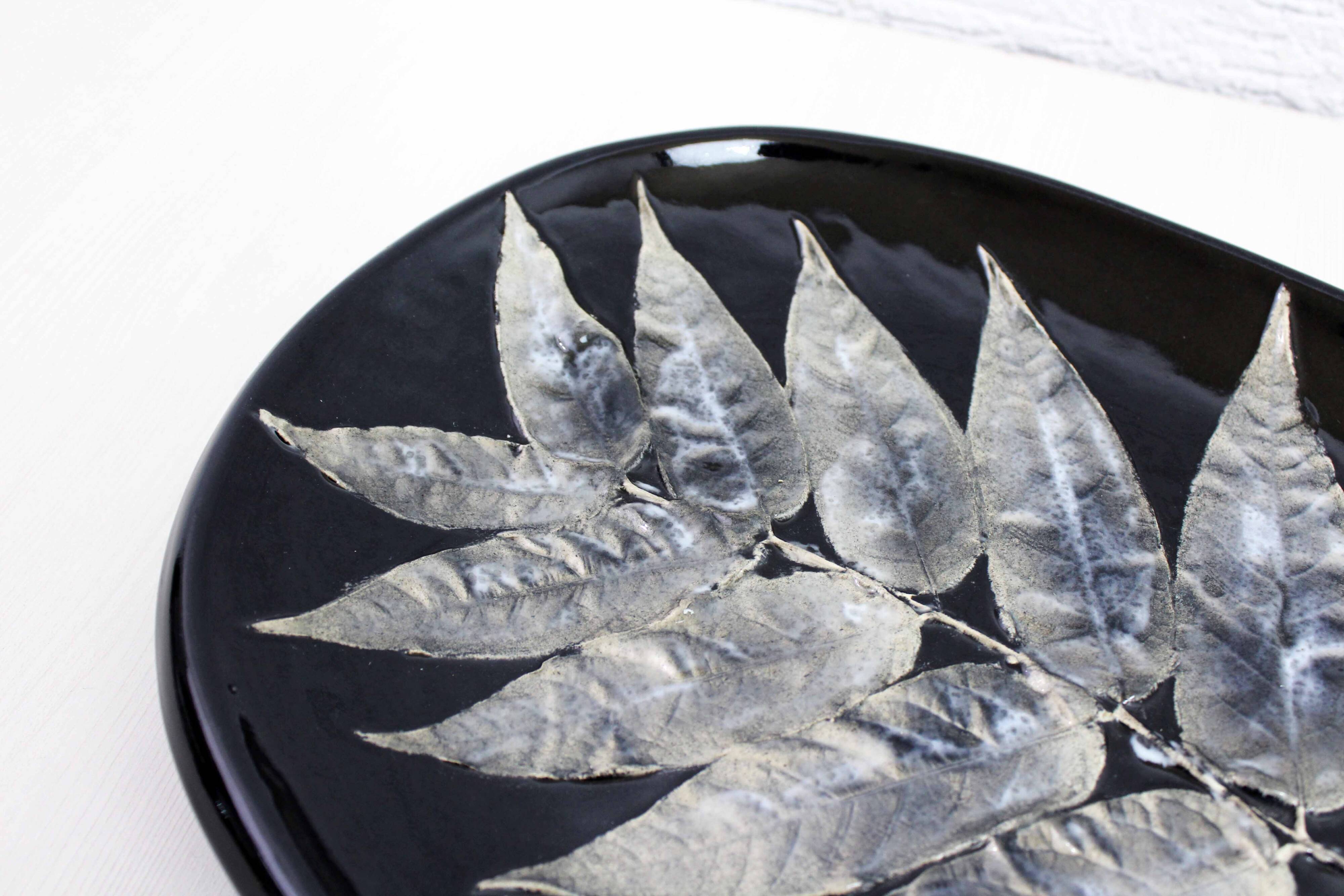 Ceramic tray, France 1970