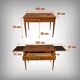 Small desk table in rosewood and rosewood marquetry, Louis XVI style – early 20th century.