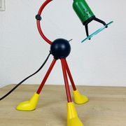 Lampe tripode couleurs primaires années 80