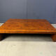 Grande table basse en bambou, années 1980.