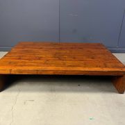 Large coffee table in bamboo attributed to Axel Vervoordt, 1980s