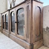 Enfilade display cabinet, solid oak, 1920.