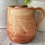 Sandstone pitcher with ice compartment