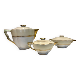 Charles Ahrenfeldt 3-piece art deco coffee service - Limoges