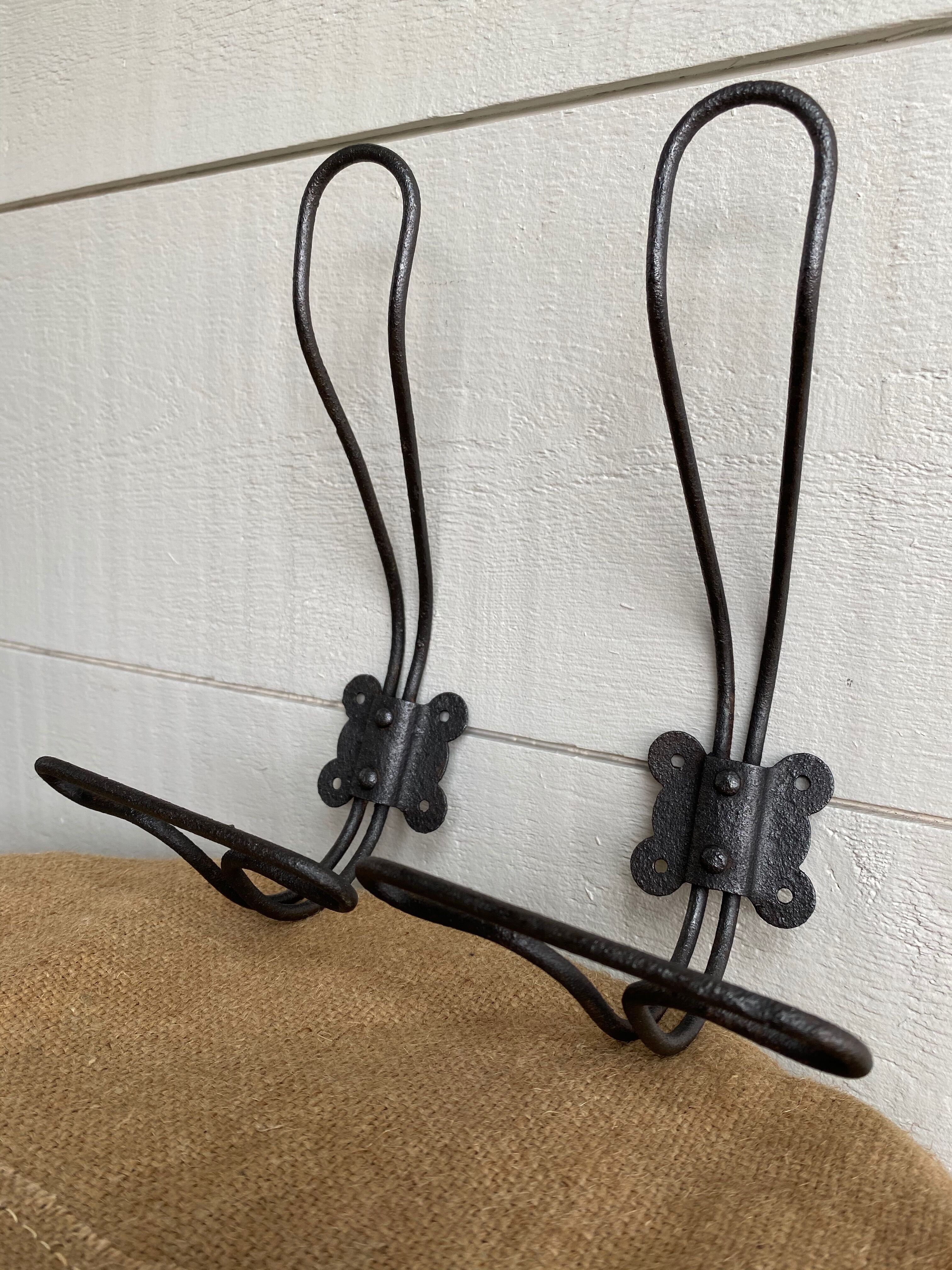 Pair of metal hooks