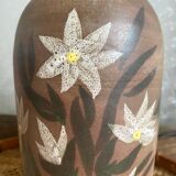 70s stoneware lamp base