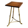 English side table in brass and solid wood - late 19th century