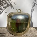 Golden apple ice bucket 1970 vintage fruit