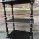 Napoleon III style blackened wood bookcase