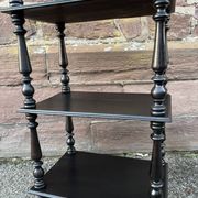 Napoleon III style blackened wood bookcase
