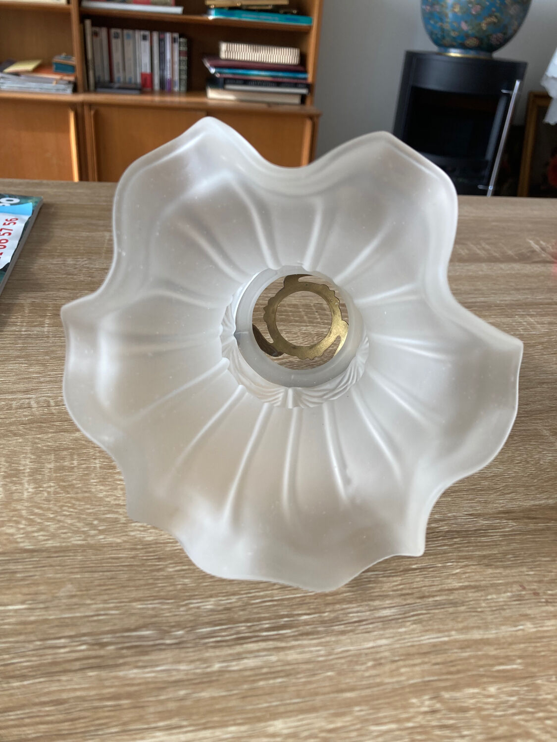 Tulip opaque white glass