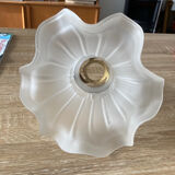 Tulipe verre blanc opaque