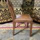 6 art deco chairs leather sitting