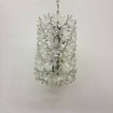 Spectacular Murano glass flower chandelier by Venini for VeArt, Italy 1970s