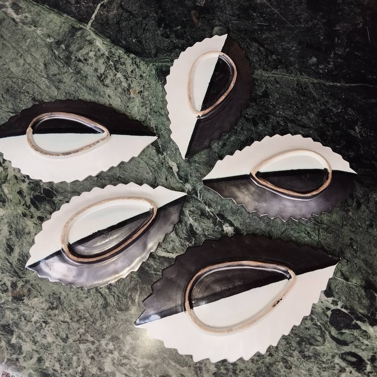 5 ceramic bowls Cerenne Vallauris 50s