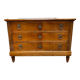 Commode en massif style Louis XVI, 3 tiroirs