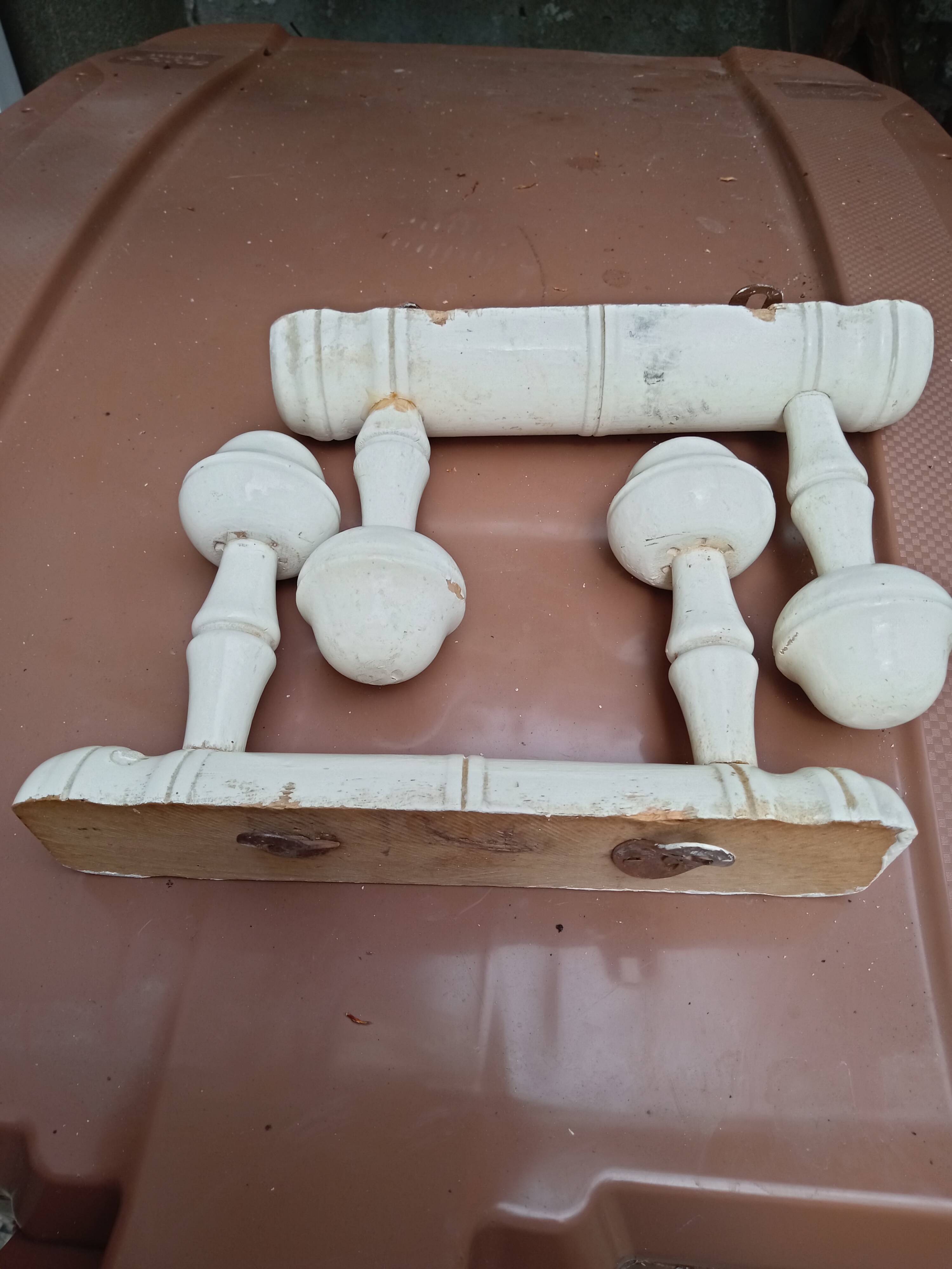 Wooden Turned Coat Rack