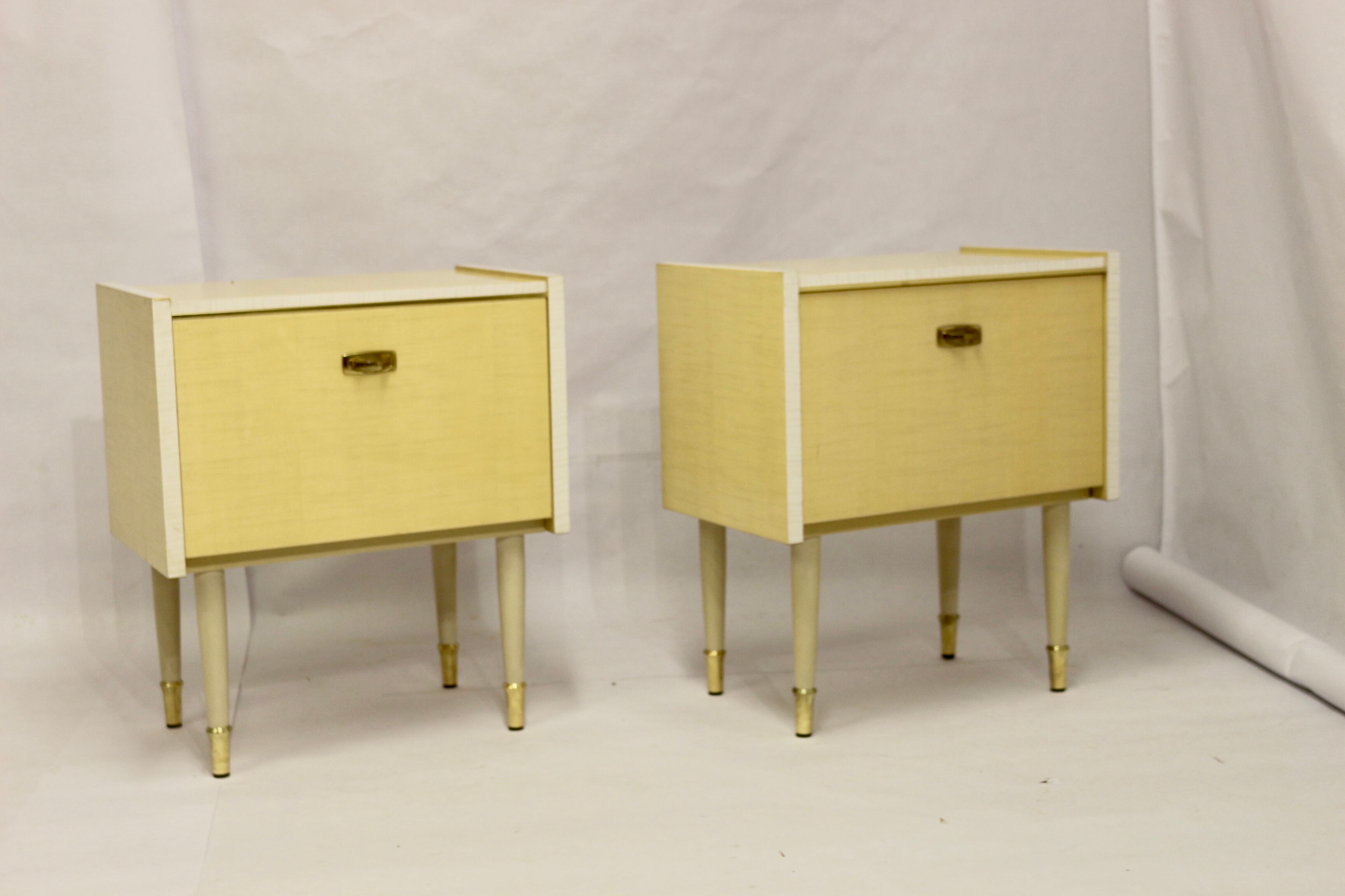 Pair of bedside tables from the middle of the century, 1950s