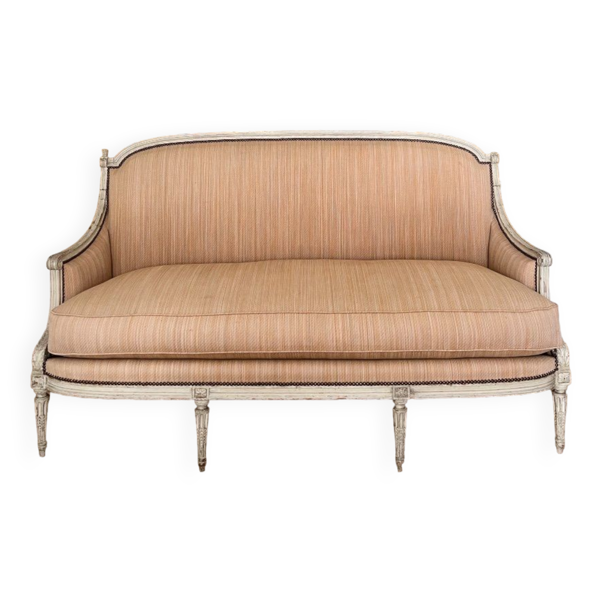 Louis XVI period sofa in lacquered wood