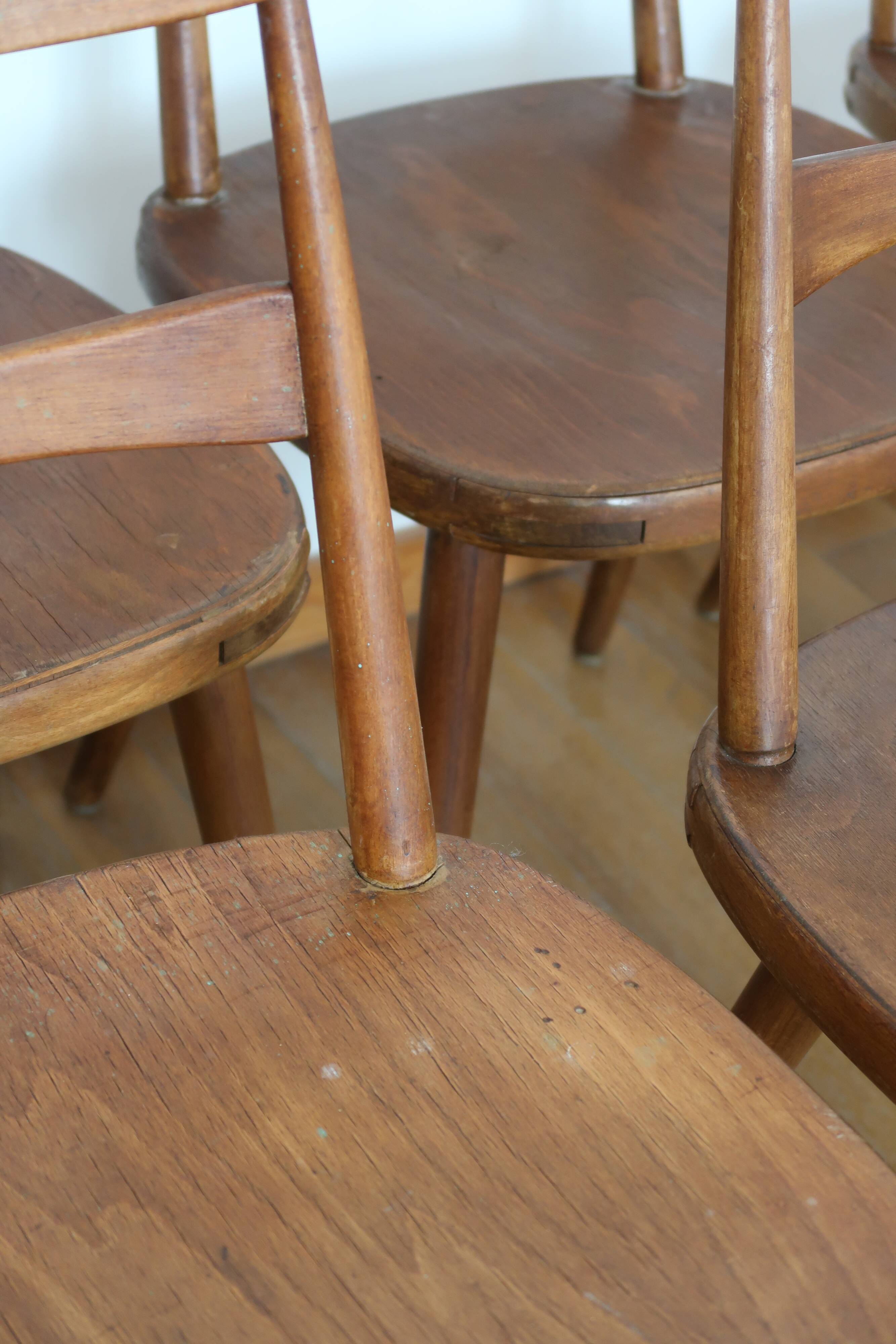 6 Scandinavian bistro chairs
