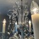 Ancien Lustre en cristal de Bohème 8 bras