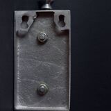 Pair of vintage cast aluminum coat hooks
