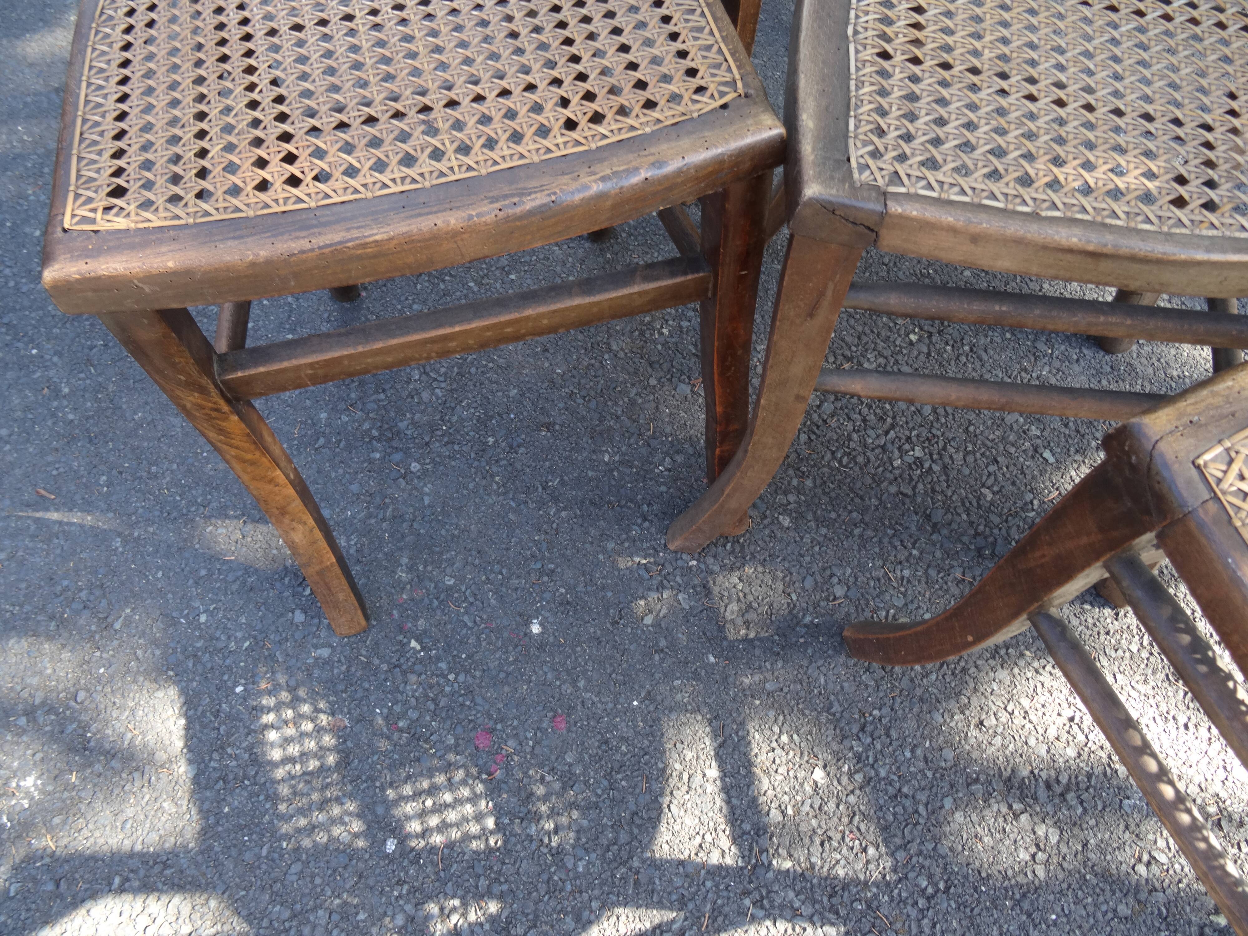 Lot of 4 cannese bistro chairs