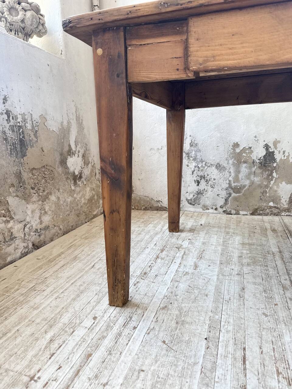 1950s pine farmhouse table 220cm