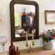 Louis-Philippe mirror, wood and gilded stucco — late 19th century
