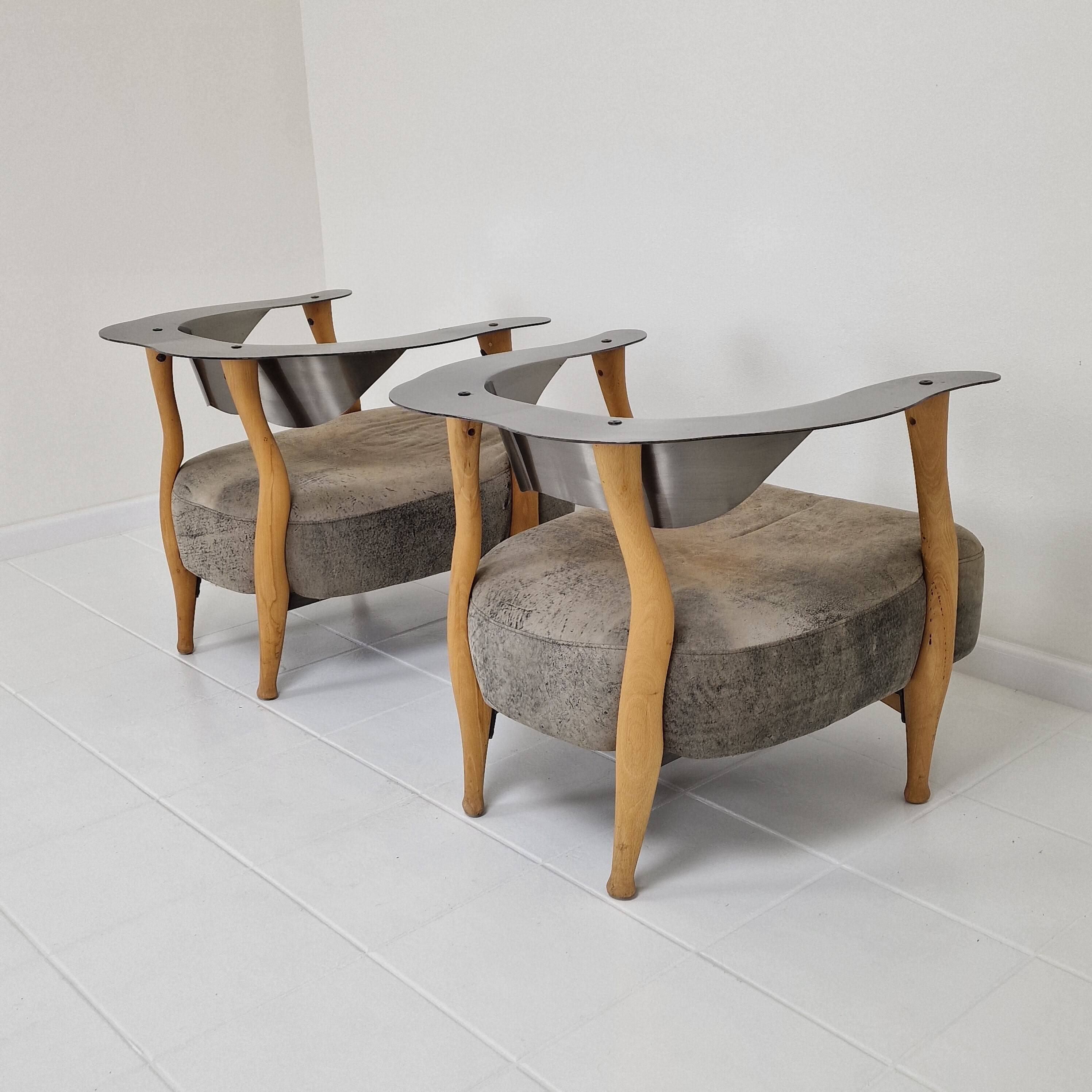 Set of 2 'Fantasy Island' Lounge Chairs by Kurt Bayer, 1980's