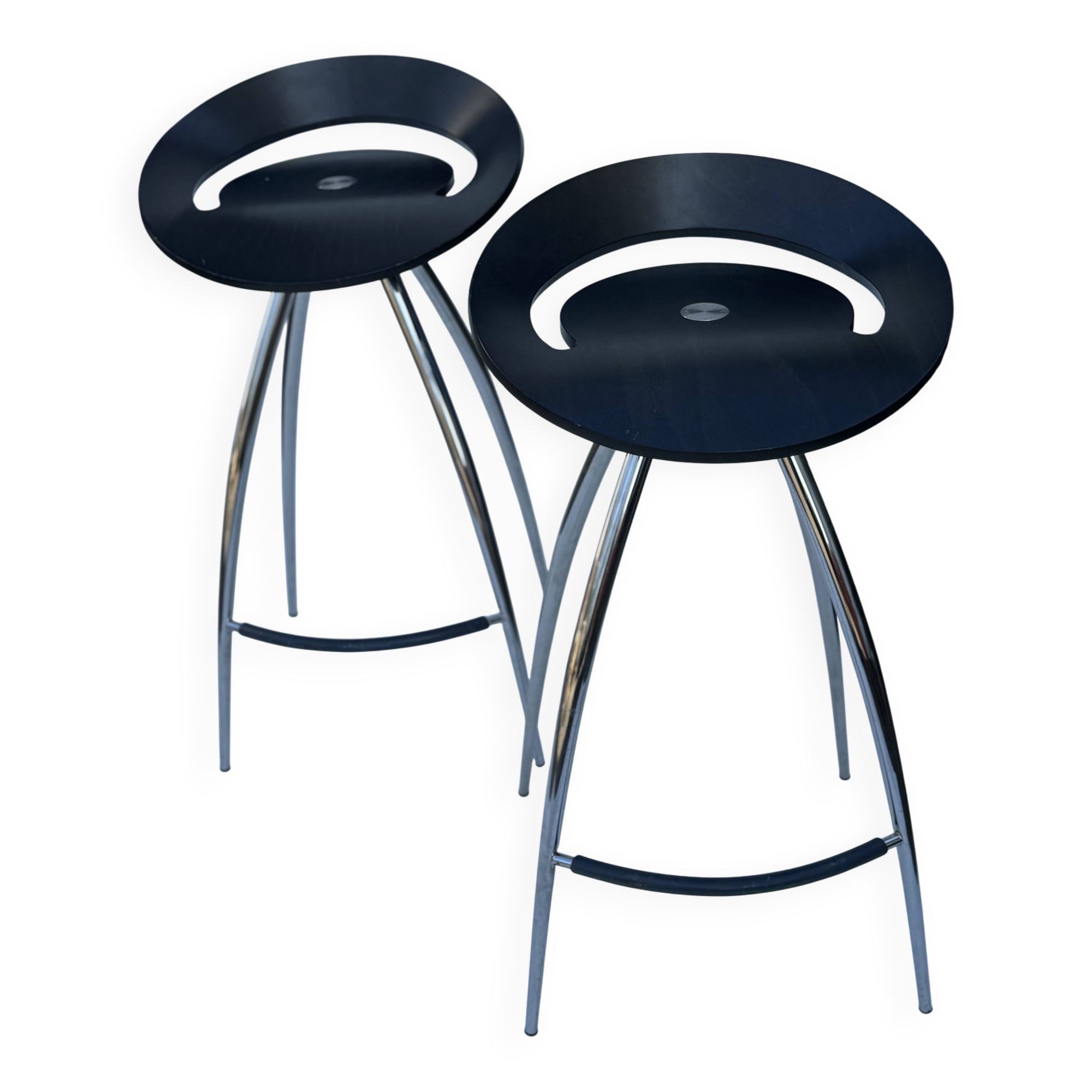 Pair of Sigurdur Thorsteinsson Lyra Barstools