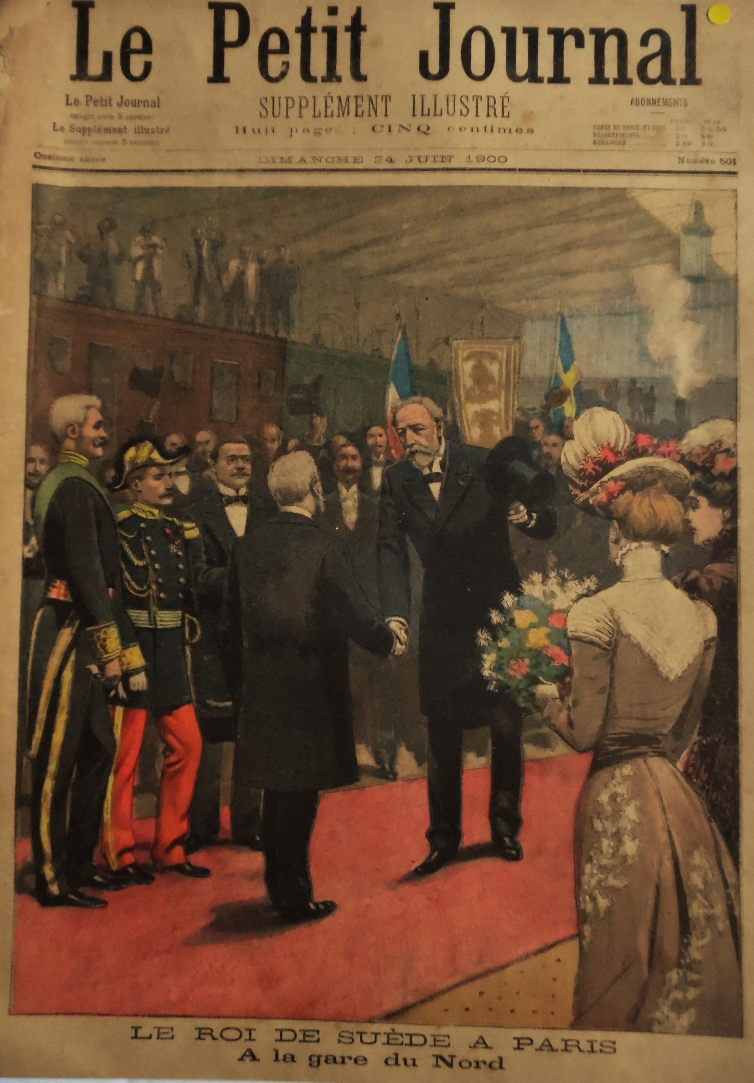 Le Roi de Suède à Paris en 1900