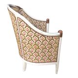 Three armchairs and an ottoman 1925 Art Deco