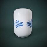 Porcelain pepper shaker with blue patterns