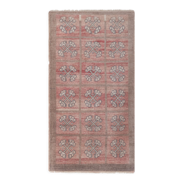 Vintage Turkish rug from Oushak, hand-woven 92x168 cm