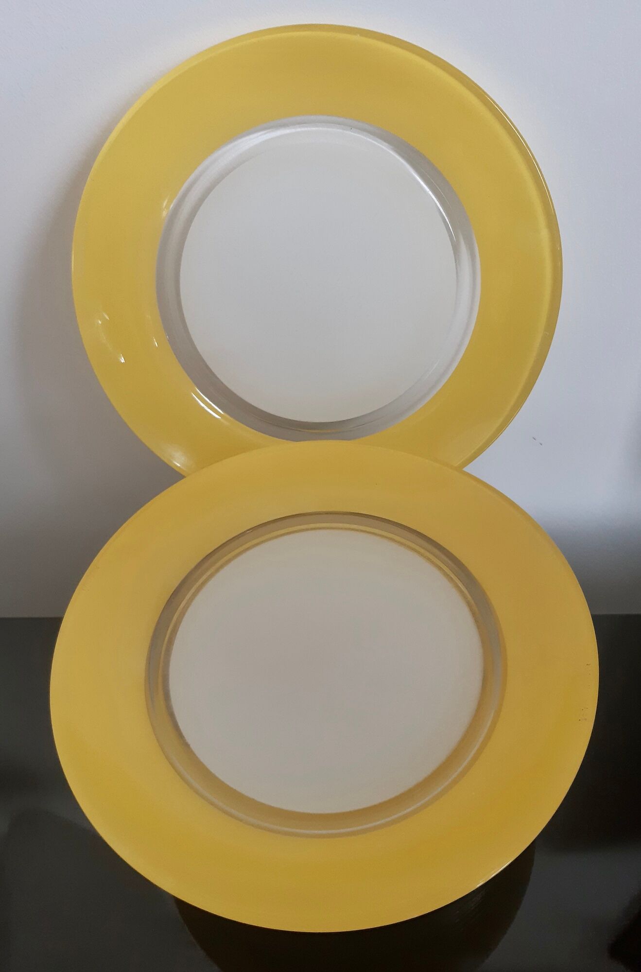 Lot of 12 duralex plates of vintage canteen 60s