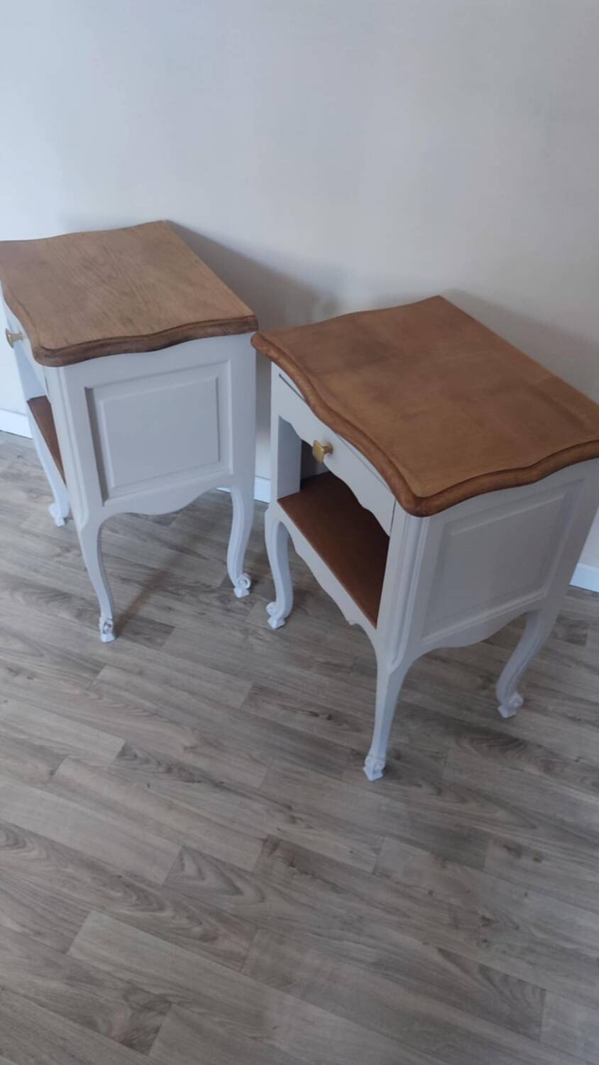 Restored bedside tables available