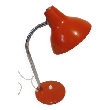 Orange bedside lamp from the 60s