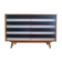 Commode à tiroirs noire et blanche République tchèque 1960s