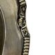 Oval metal silver-plated tray with hallmarks from the early 20th century.