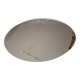 Miroir ovale gravé frise floral