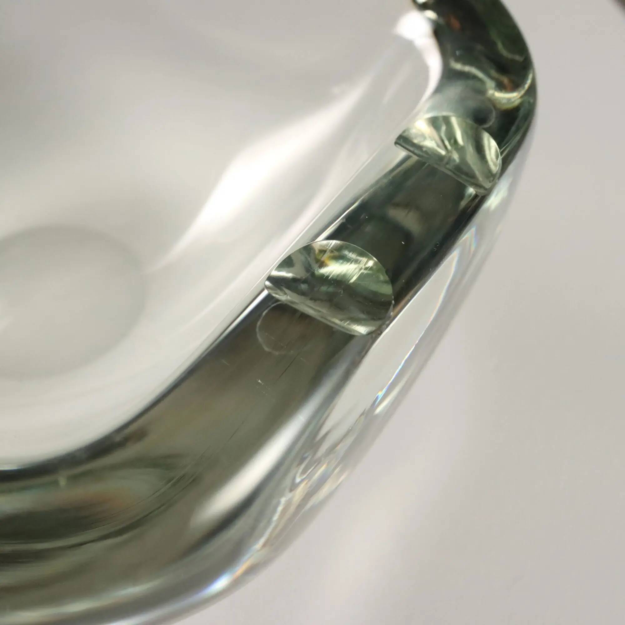 Vintage glass ashtray Barbini, Italy, 1980s-1990s