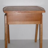 Scandinavian style in beech bedside table