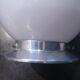 Ceiling lamp old opaline globe white base metal art deco 1930 ø 15 cm 1