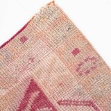 3X12 Pale Red & Pink Soft Turkish Vintage Runner Rug